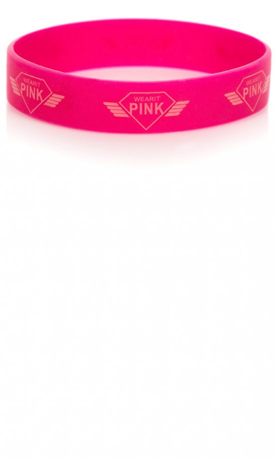 Primark Wear It Pink Rubber Wristband, £1