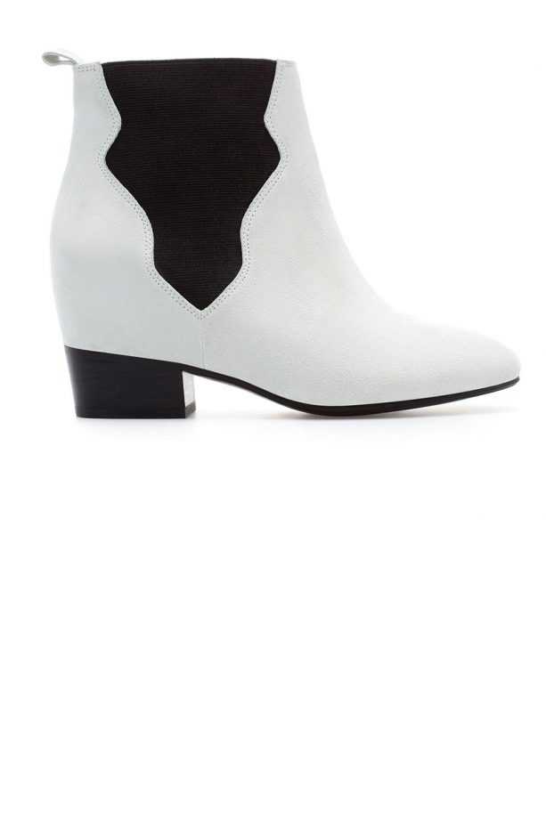Zara Ankle Boots With Interior Wedge And Elastic Panels, £79