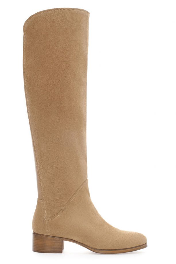 Zara Flat Suede And Leather Boot, £79.99