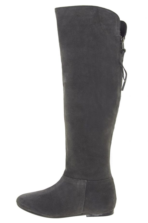 Miss KG Blossom Grey Suede High Boots, £115