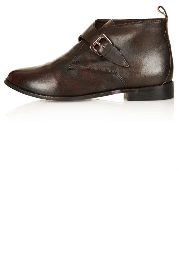 Topshop Mote Monk Strap Leather Boots, £45