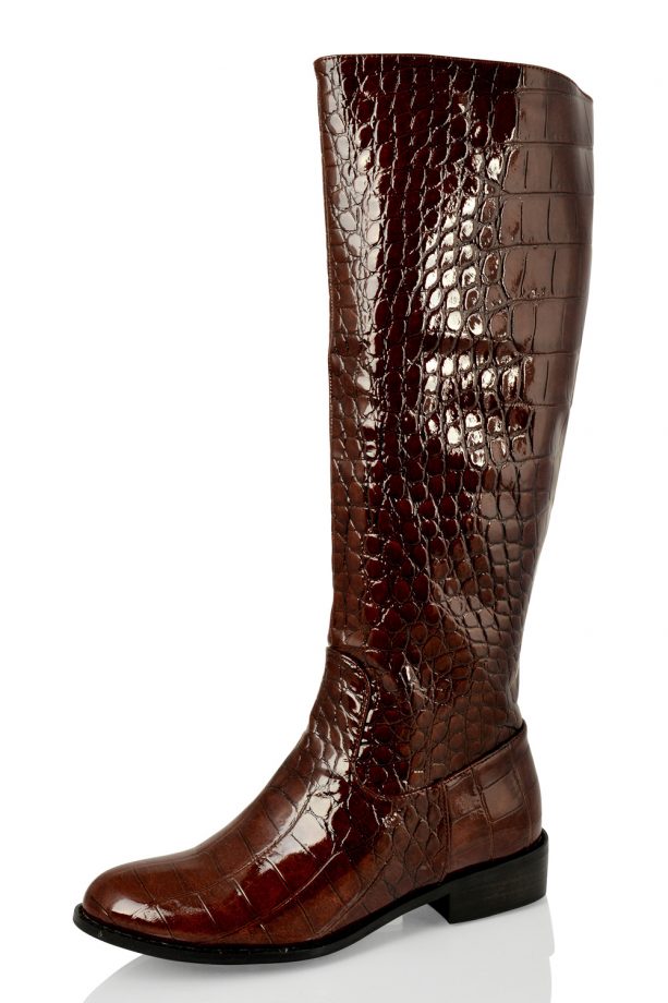 Simmi Sami Croc Knee High Boots, £35