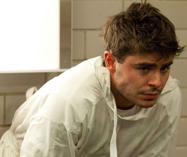 Zac was rushed to hospital after breaking his jaw during his fall