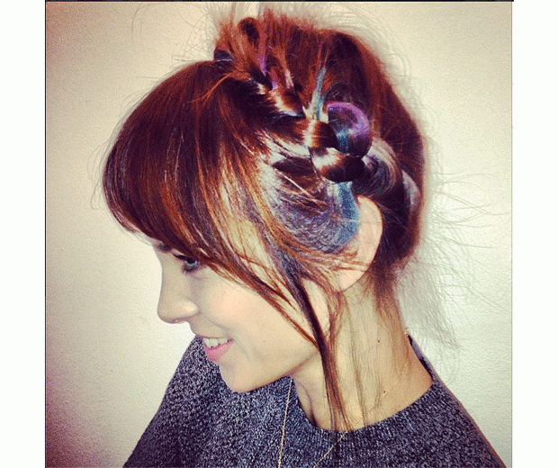 Love Alexa Chung's rainbow plait look? Get the look with L'Oreal and Bumble and Bumble hair chalks