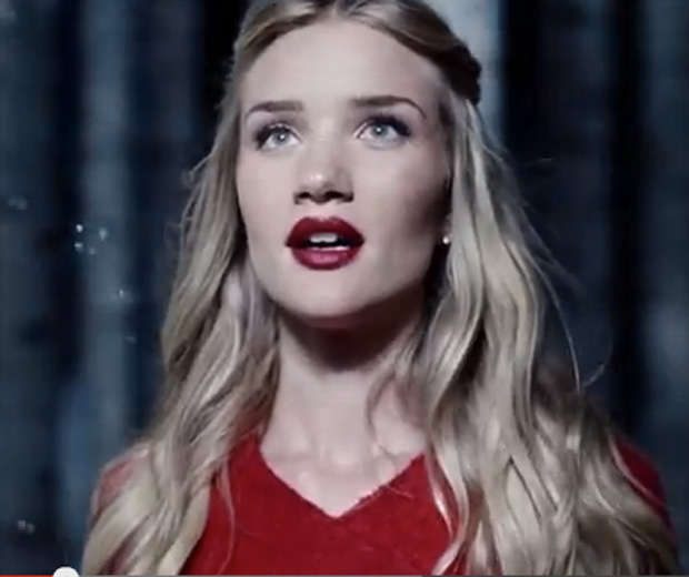 Rosie Huntington Whiteley stuns in the new sparkly M&S advert