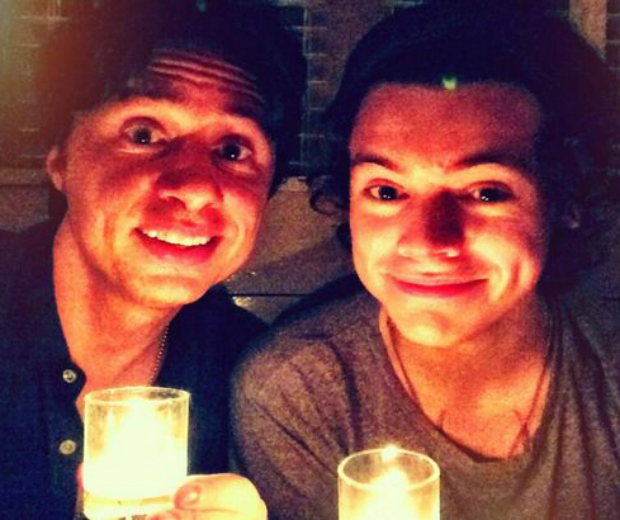 Harry and Zach's unlikely bromance resulted in a cosy candelit dinner