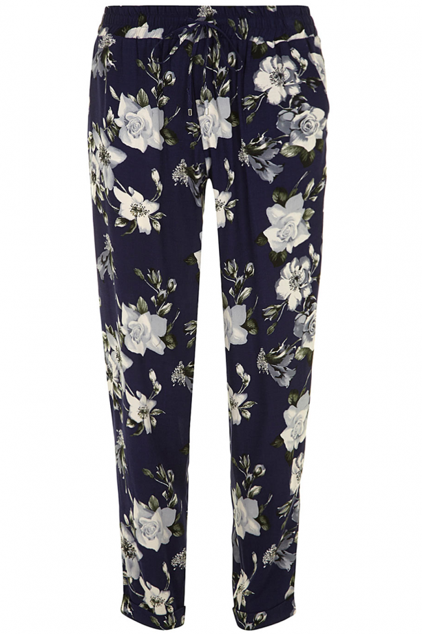 Dorothy Perkins Blue Floral Jogger Trousers, £24