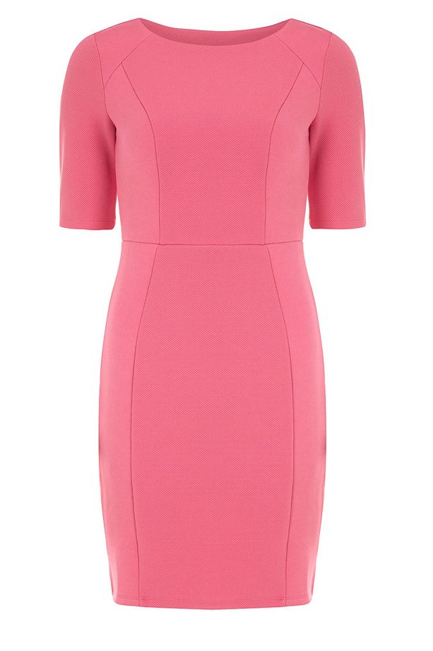 Dorothy Perkins Pink Waffle Pencil Dress, £20