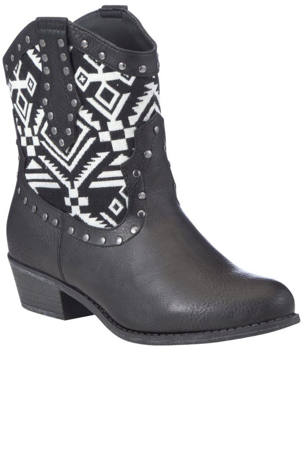 F&F Aztec Print Cowboy Boots, £22