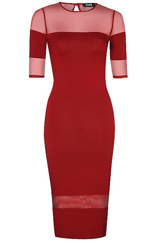 George At Asda G21 Sheer Panel Midi Dress, £14