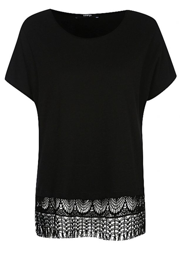 George At Asda Lace Panel Fringe Top, £10