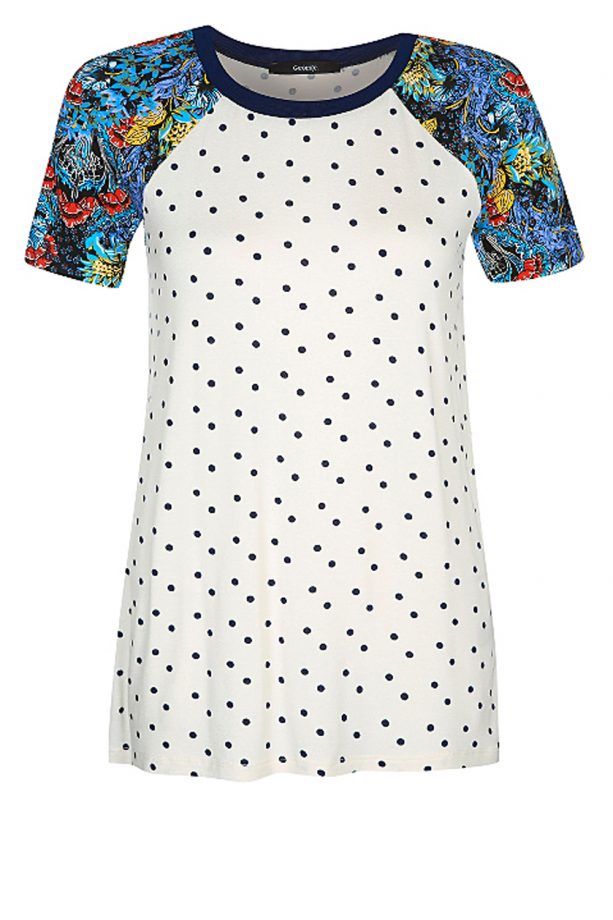 George At Asda Mixed Floral Sleeve Top, £8