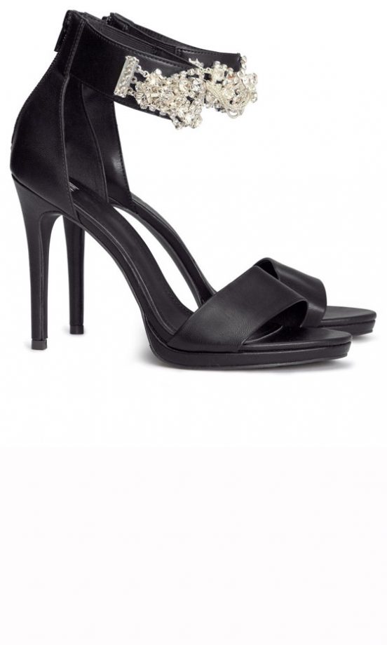 H&M Black Jewel Heels, £24.99