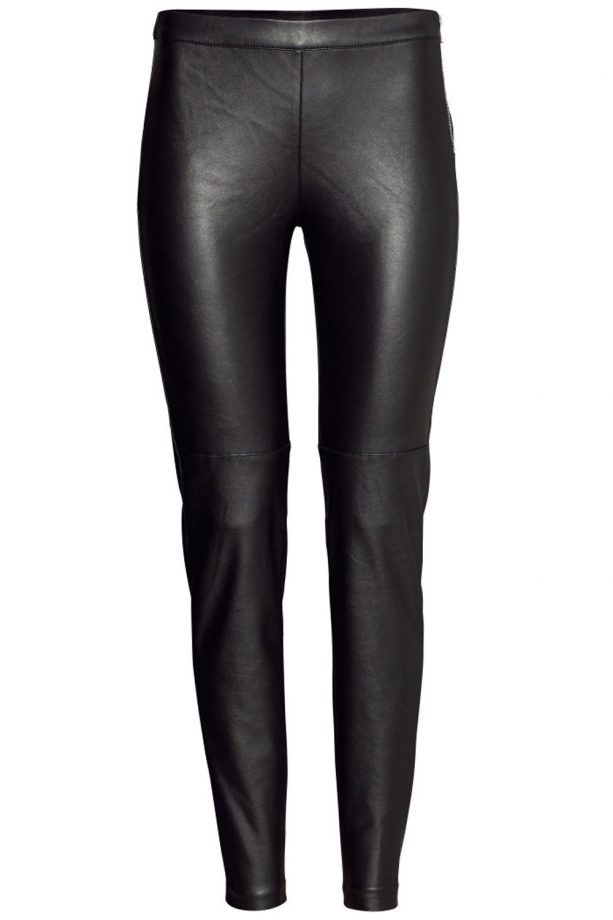 H&M Imitation Leather Trousers, £24.99