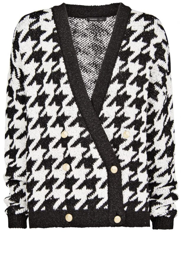 Mango Oversize Houndstooth Cardigan, £49.99