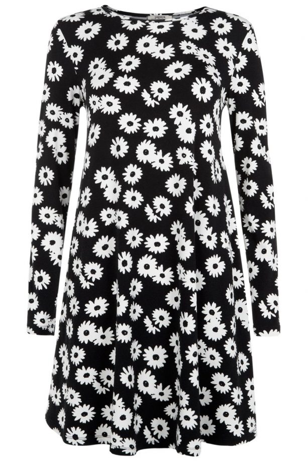 Matalan Daisy Print Long Sleeve Swing Dress, £12