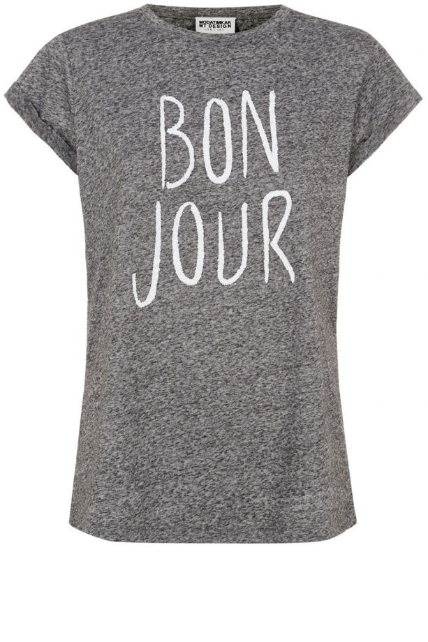 Matalan Bonjour Slogan Beaded T-Shirt, £10