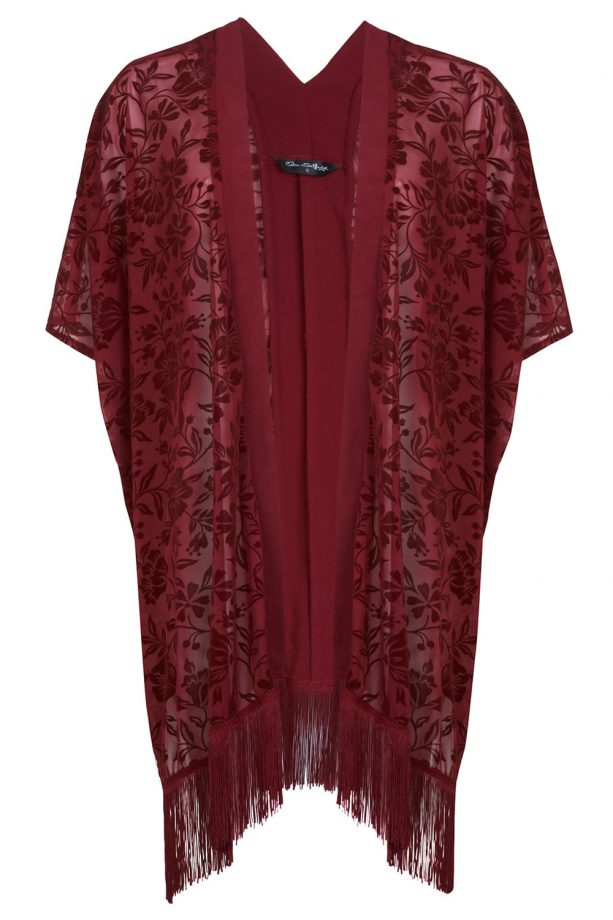 Miss Selfridge Flock Fringe Kimono, £20