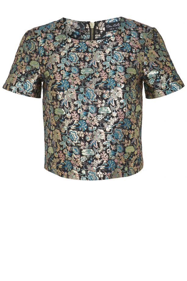 Miss Selfridge Floral Jacquard T-Shirt, £35