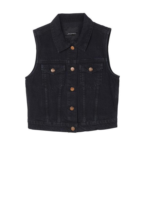 Monki Dark Denim Waistcoat, £20