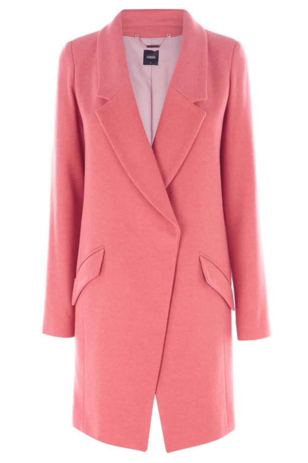 Oasis Loved By Mollie Pastel Car Coat, £110