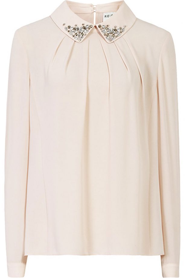 Reiss Embellished Collar Top, £120