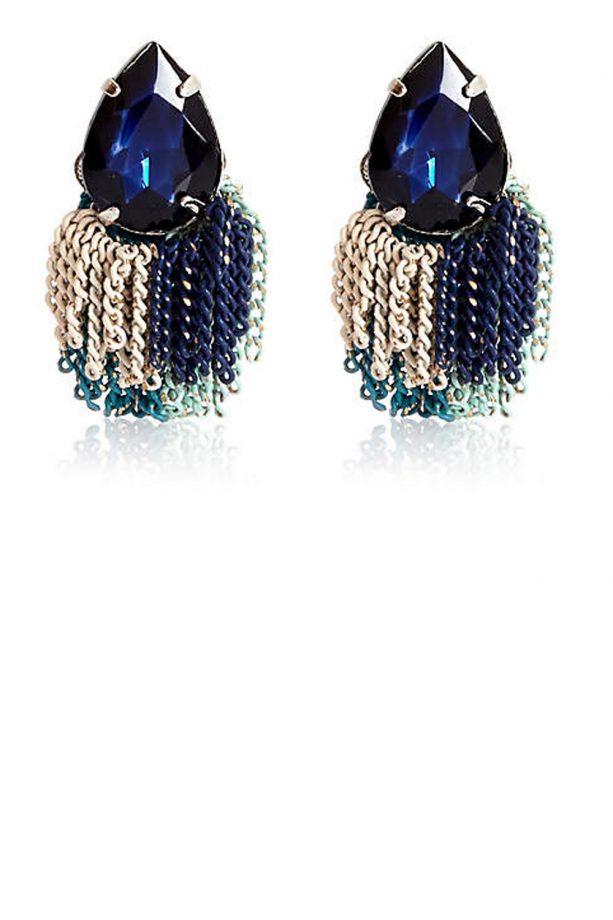 River Island Blue Tassel Earrings, £8