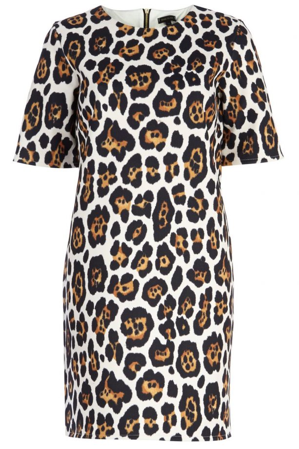 River Island Brown Graphic Animal Print Shift Dress, £40
