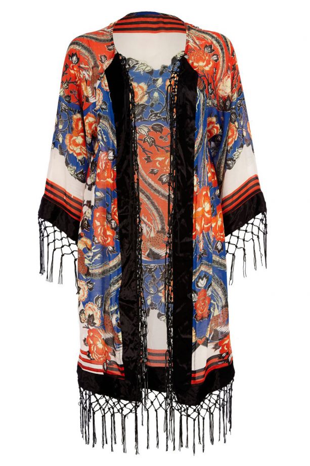 River Island Red Oriental Bird Print Kimono, £40
