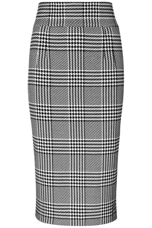 TU Check Godet Pencil Skirt, £30