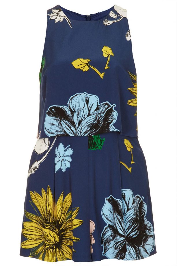 Topshop Floral Tier Playsuit, £46