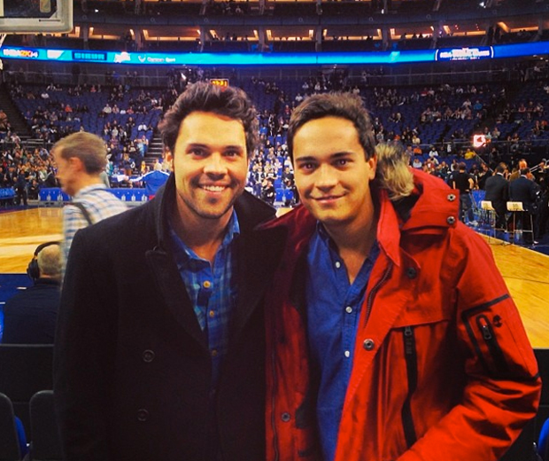 Made In Chelsea's Andy Jordan and Cara Delevingne join a host of celebrities at London O2's NBA basketball match