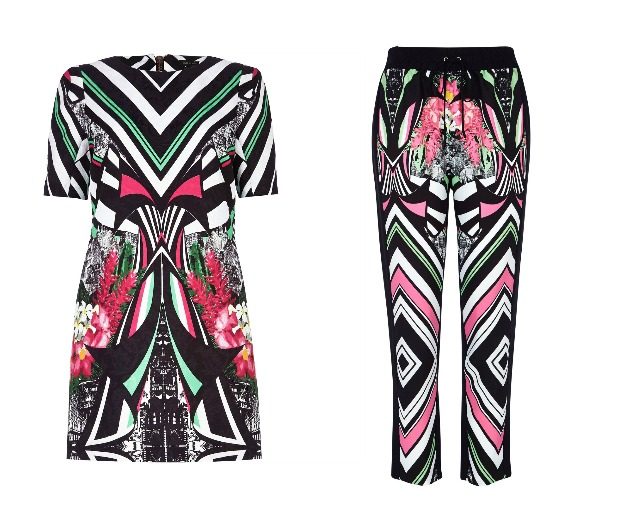 How amazing are these dress and trousers from River Island's new statement print 'Kaleidohype' collection?