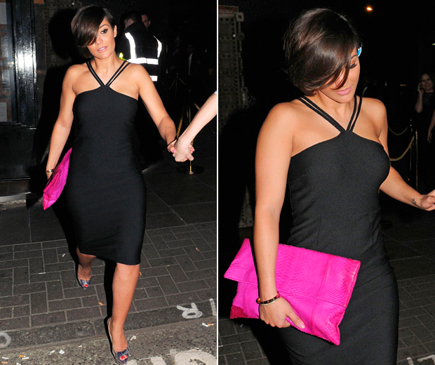 Frankie Sandford hits London in a gorgeous LBD for her first girls' night out
