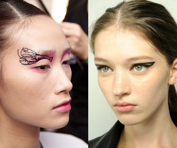 Check out the uber cool liner looks at Liz Black and Roksanda Ilincic