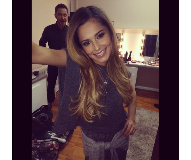 Cheryl gets photobombed during Sport Relief