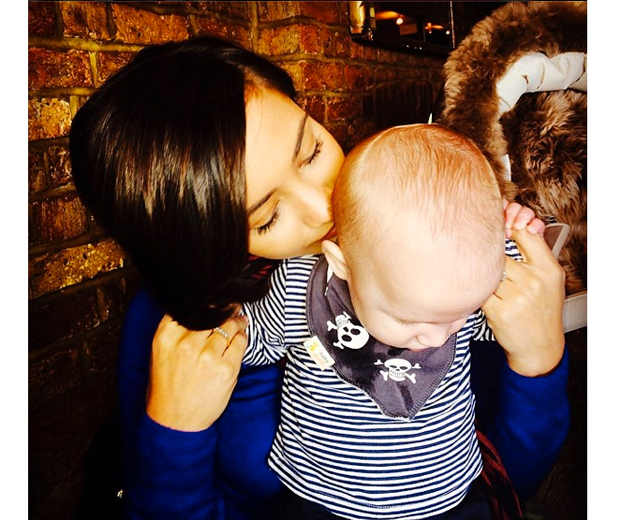 Frankie shares a sweet snap of her 'mummy's boy'