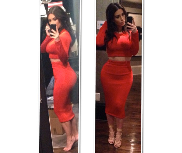 Kim re-works her signature look once again