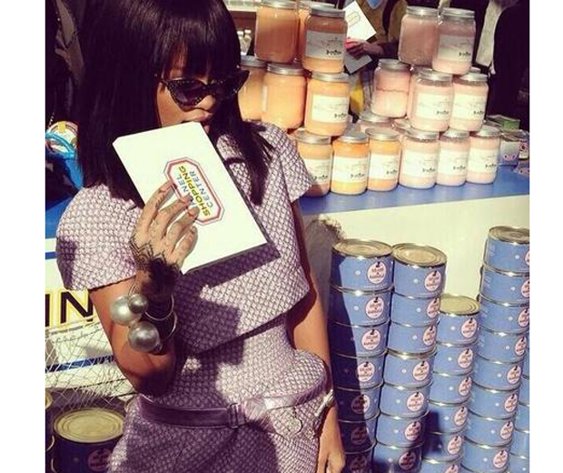 Rihanna was spotted working Chanel's cute new SS14 bumbag at Paris Fashion Week