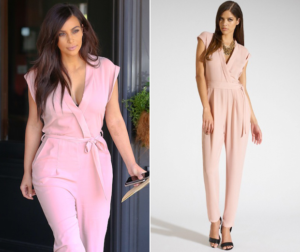 Kim Kardashian Jumpsuits For Joy In Pastel Pink Look