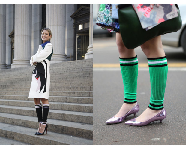Trend Alert PradaStyle Leg Warmers Are A Spring Must Look