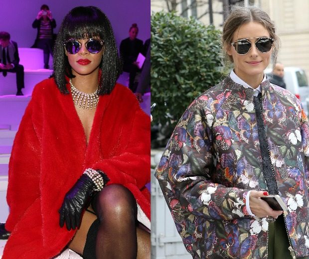 Rihanna and Olivia Palermo wear Dior sunglasses