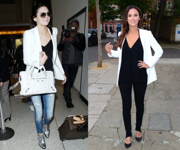 Kendall and Lucy show us how to do power dressing with a white blazer