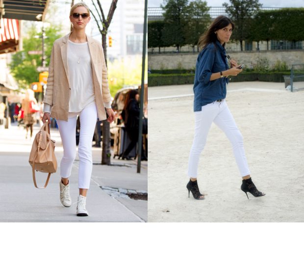 White denim has got the fash-pack’s seal of approval
