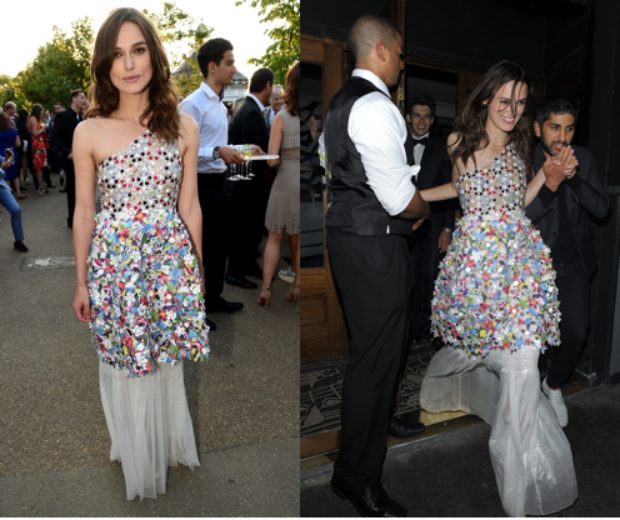 Keira looked dreamy in Chanel Resort 2015 – she was beaming as she left the Groucho’s after-party