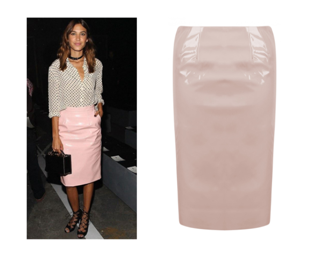 Now we can get steal Alexa's style in this Shelikes.com patent skirt