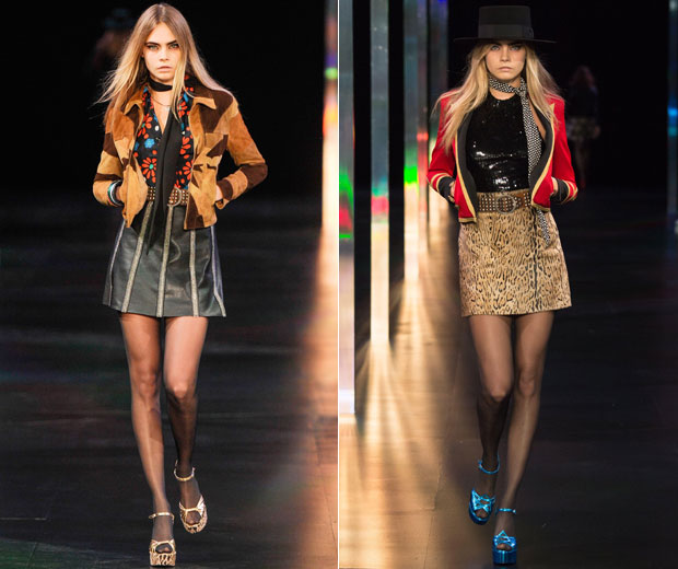 Cara Delevingne for Saint Laurent