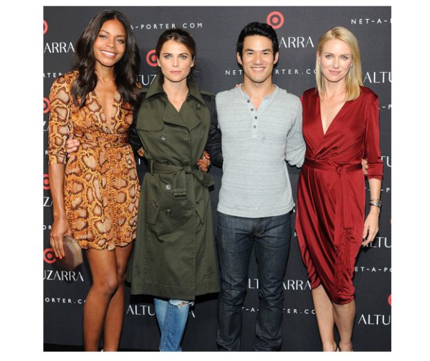 Altuzarra poses with his A-list fans, all wearing the collection for Target