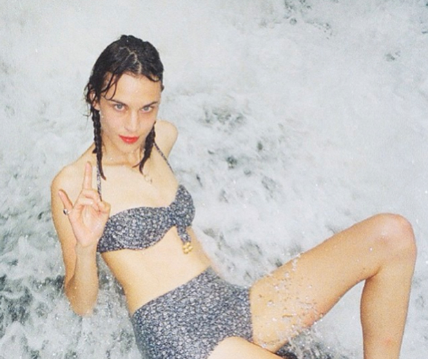 Alexa Chung shows off her bikini body in a new Instagram snap