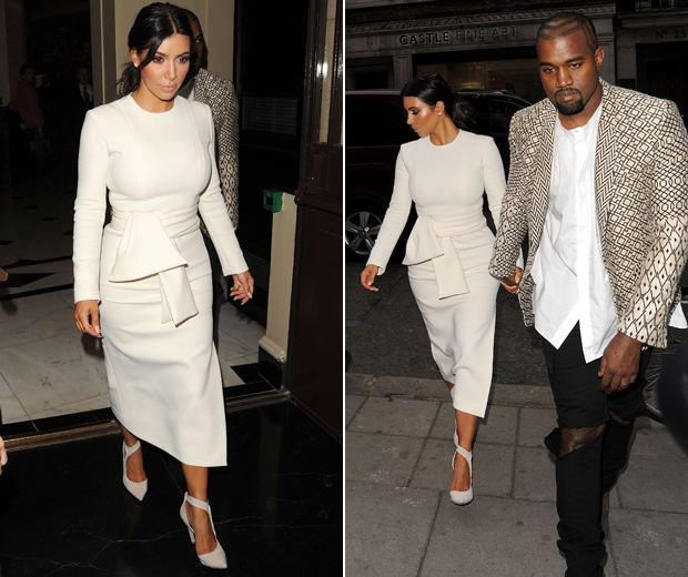Kim dresses up for date night with hubby Kanye